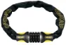 Onguard Kjedelås Med Kode 120 cm x 6, Black, 120 x 6mm