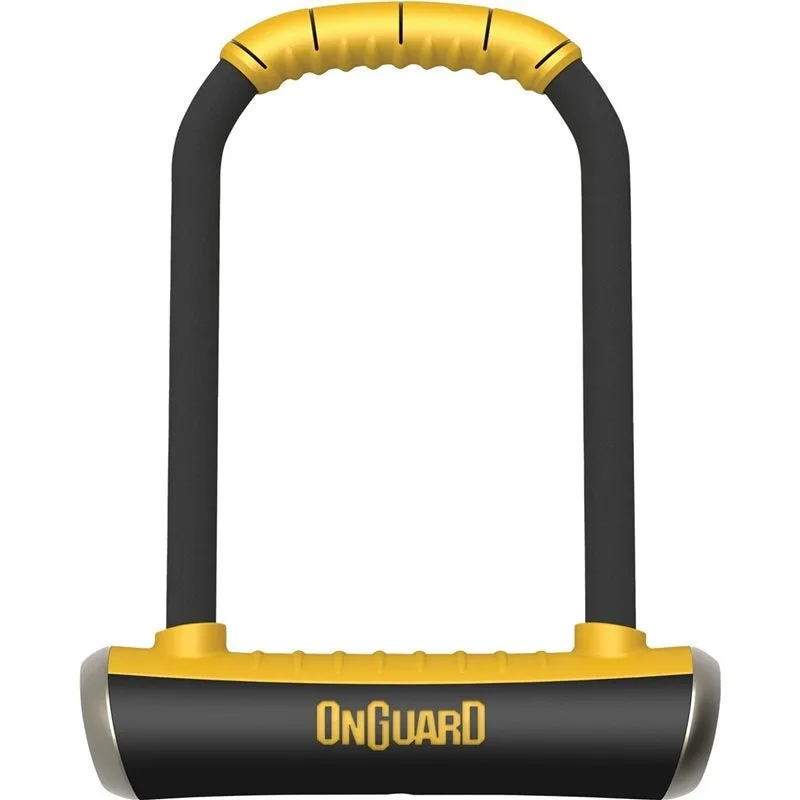 Onguard Pitbull Dt & Cable Bøylelås, Black / yellow, 115 x 230 x 14mm