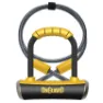 Onguard Pitbull Dt U-lås, Black / yellow, 90 x 140 x 14mm