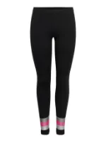 Only Play Stripe Jersey Leggings Sort Dame Only Play Stripe Jersey Leggings Sort Dame