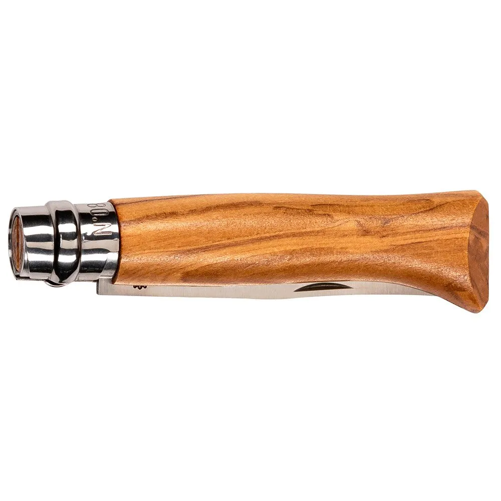 Opinel Nº 08 Olive Wood Lommekniv, Brown, One Size