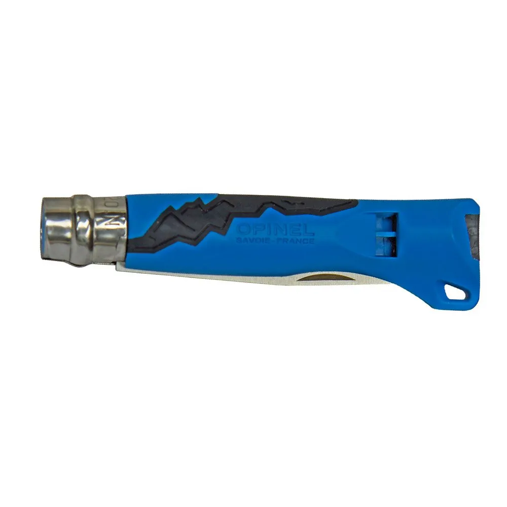 Opinel No 07 Outdoor Junior Whistle Lommekniv, Blue, One Size