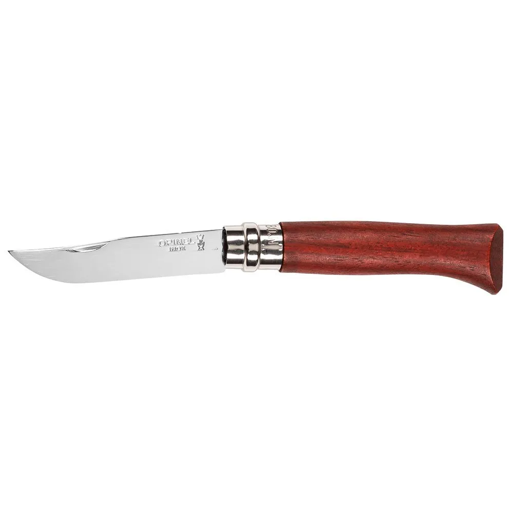 Opinel No 08 Padouk Wood Lommekniv, Silver, One Size