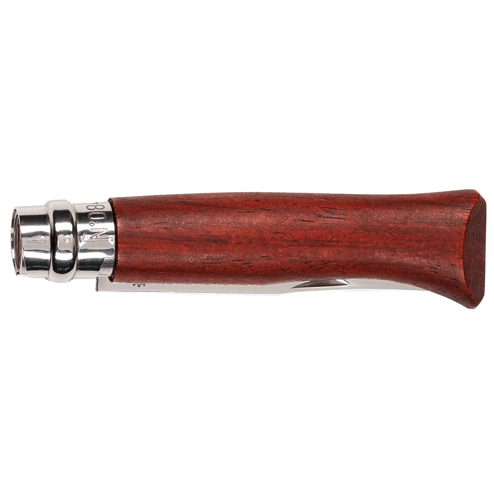 Opinel No 08 Padouk Wood Lommekniv, Silver, One Size