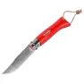 Opinel No 08 Red With Sheath Lommekniv, Silver, One Size