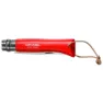 Opinel No 08 Red With Sheath Lommekniv, Silver, One Size