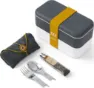 Opinel On-the-go Lunch Kit Monbento, Gray/white, One Size