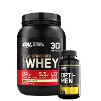 Optimum Nutrition % Gold Standard Myseprotein + Opti-Men, 90 tabletter