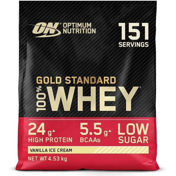 Optimum Nutrition Gold Std 100% Myseprotein Dobbel Sjokolade 4500g Optimum Nutrition Gold Std 100% Myseprotein Dobbel Sjokolade 4500g