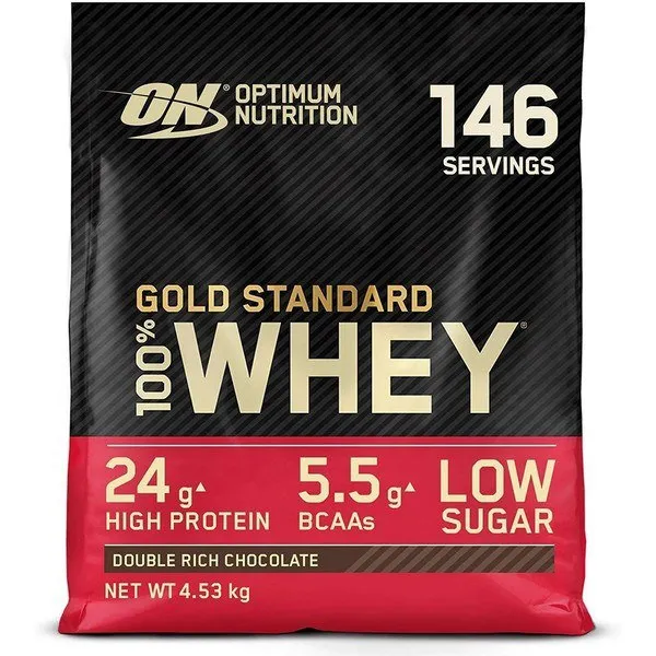 Optimum Nutrition Gold Std 100% Myseprotein Vaniljeis 4500g Optimum Nutrition Gold Std 100% Myseprotein Vaniljeis 4500g