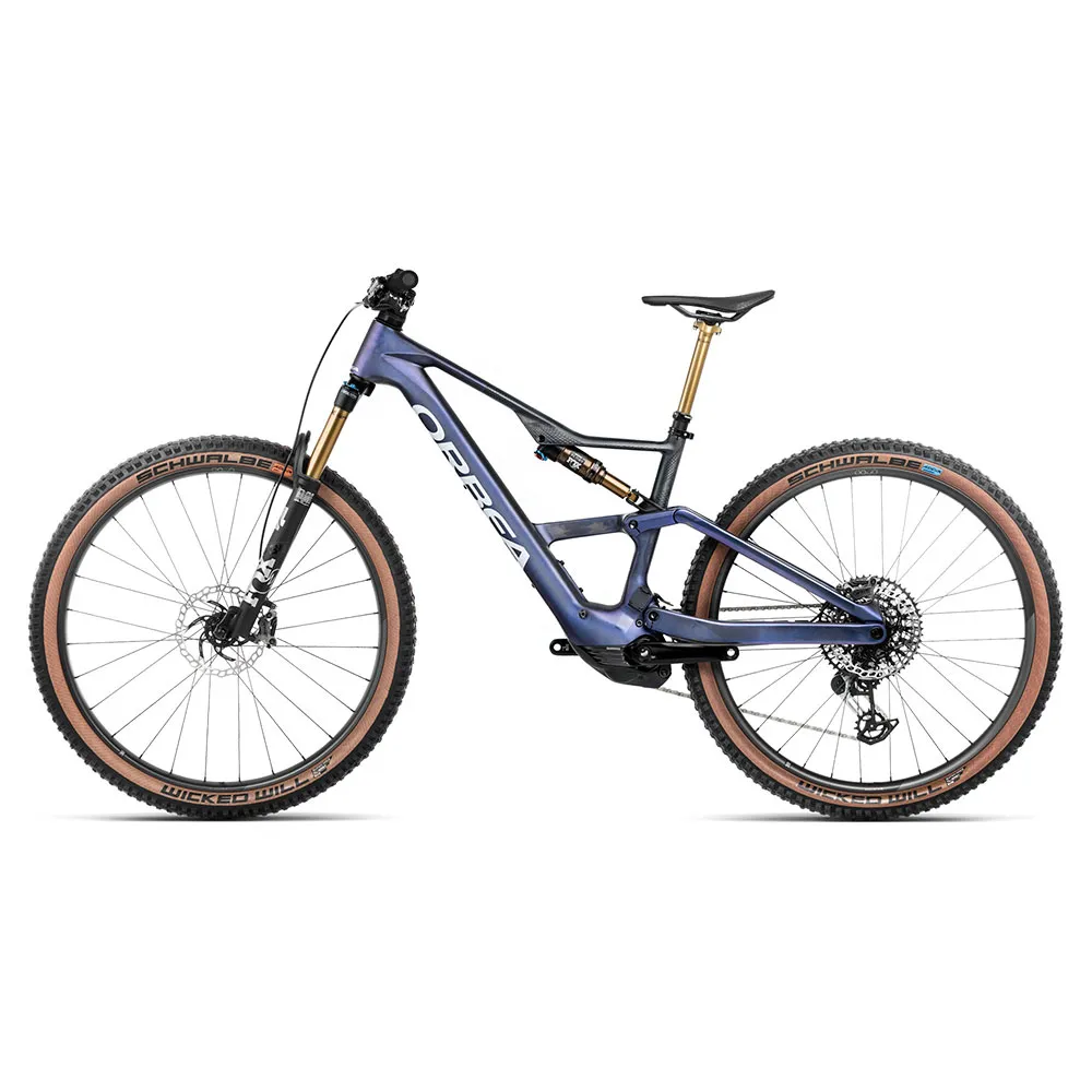 Orbea Rise Sl M-ltd 420w 29´´ Xx Eagle Axs 2025 Elektrisk Terrengsykkel, Tanzanite carbon view / carbon raw matt, S, 420Wh, Elsykkel Orbea Rise Sl M-ltd 420w 29´´ Xx Eagle Axs 2025 Elektrisk Terrengsykkel, Tanzanite carbon view / carbon raw matt, S, 420Wh, Elsykkel