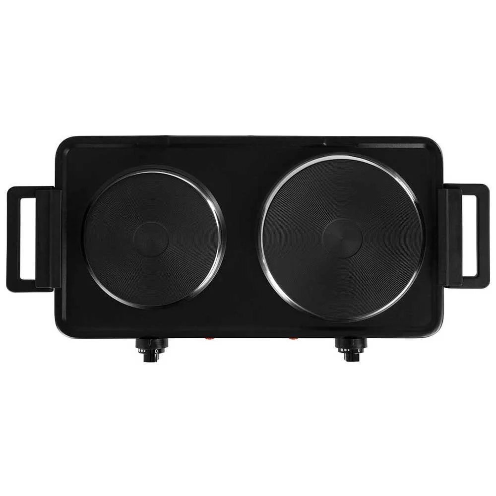 Orbegozo Pe2855 2500w Elektrisk Campingkjøkken 2 Brennere, Black, One Size Orbegozo Pe2855 2500w Elektrisk Campingkjøkken 2 Brennere, Black, One Size
