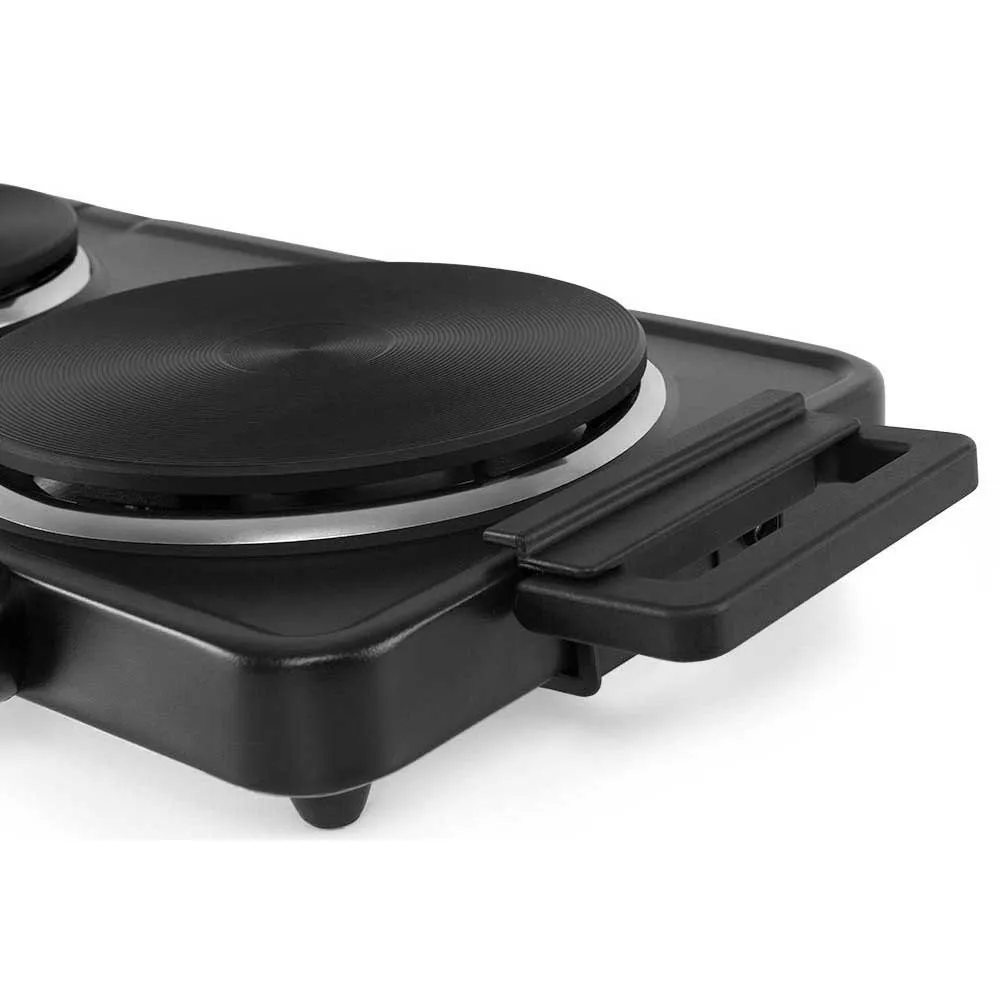 Orbegozo Pe2855 2500w Elektrisk Campingkjøkken 2 Brennere, Black, One Size Orbegozo Pe2855 2500w Elektrisk Campingkjøkken 2 Brennere, Black, One Size