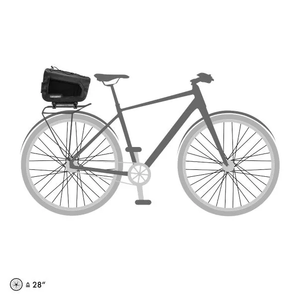 Ortlieb E-Trunk Bagasjeveske, Sort