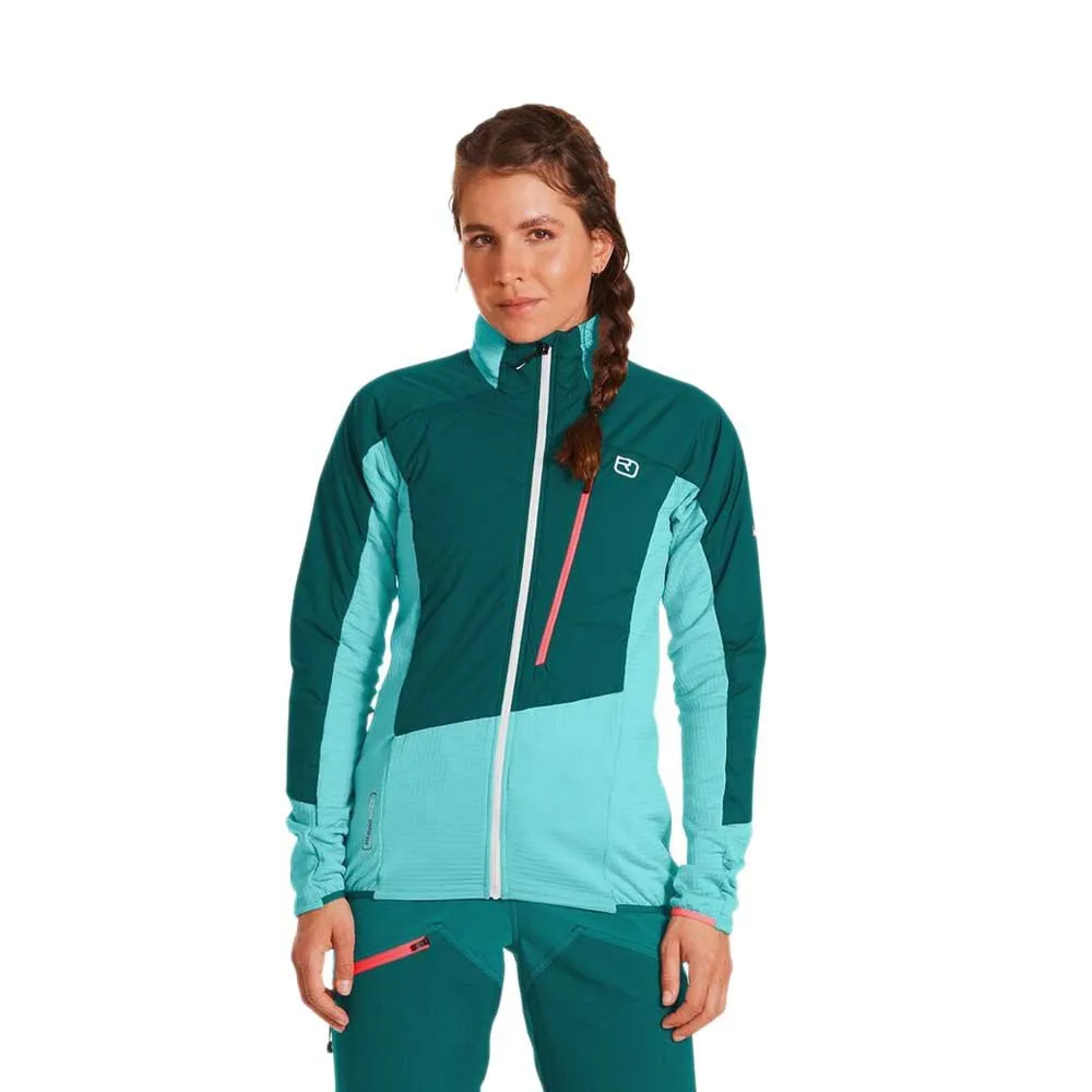 Ortovox Westalpen Swisswool Hybrid Fleece, Pacific green