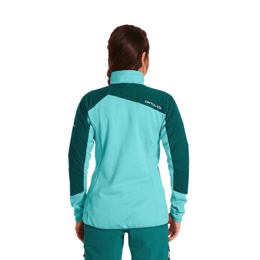 Ortovox Westalpen Swisswool Hybrid Fleece, Pacific green