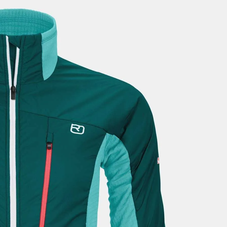 Ortovox Westalpen Swisswool Hybrid Fleece, Pacific green