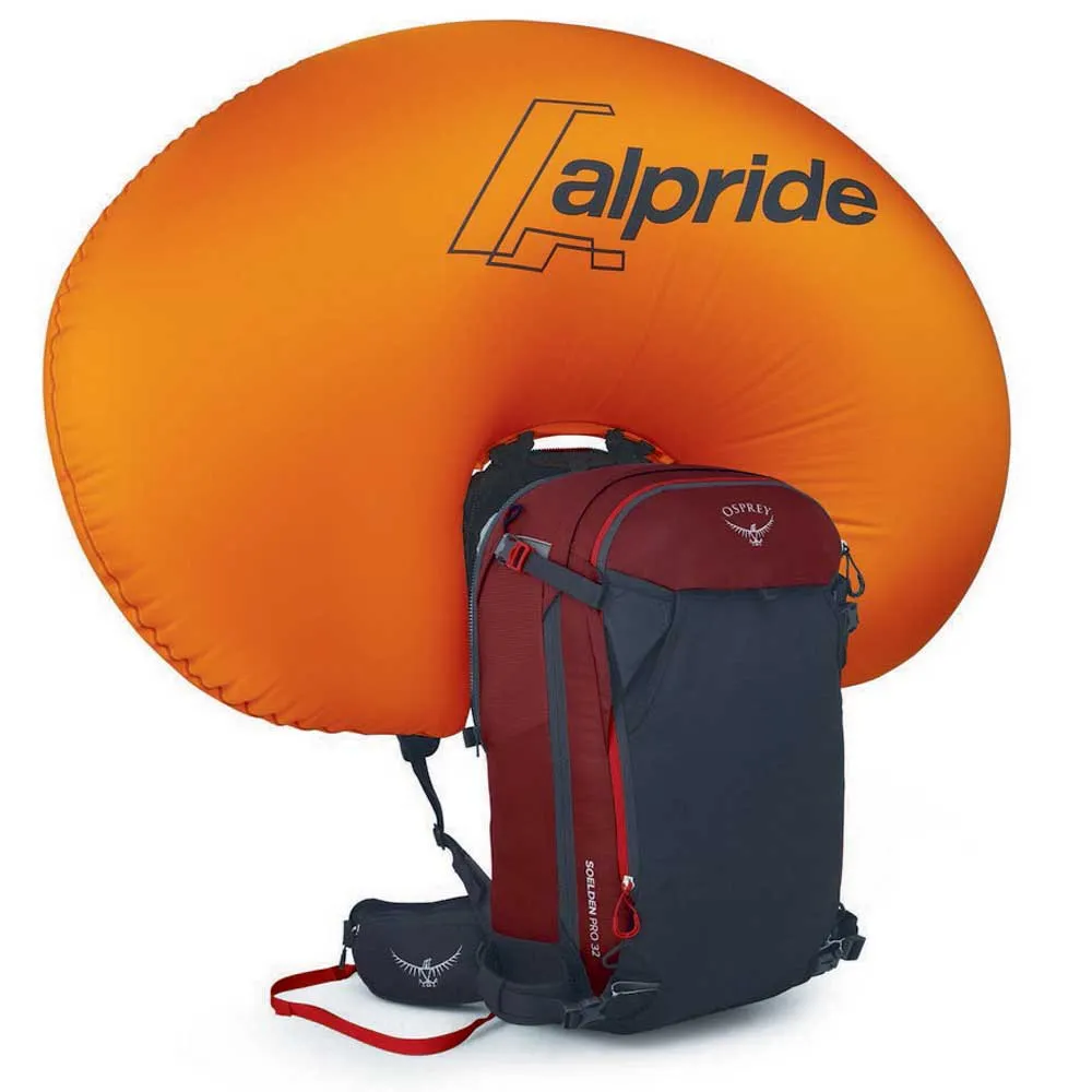 Osprey Soelden Pro E2 Airbag 32l Ryggsekk, Red mountain