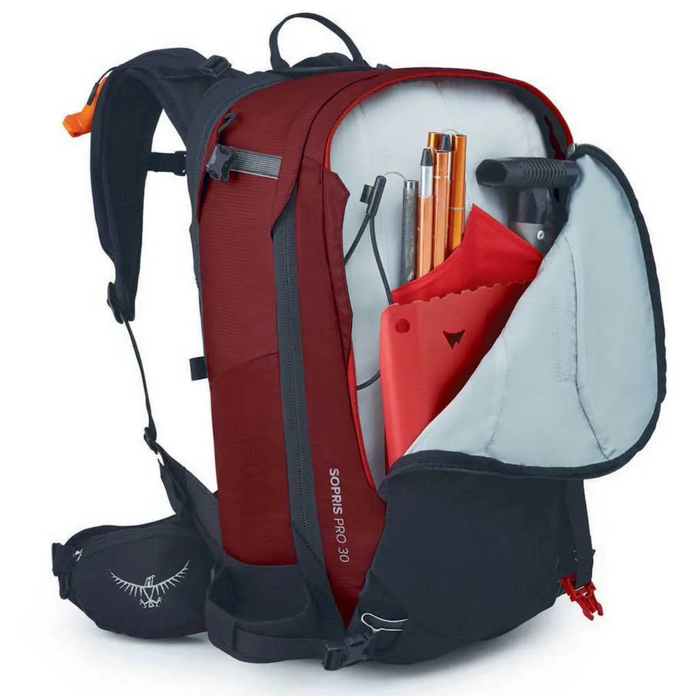 Osprey Sopris Pro E2 Airbag 30l Ryggsekk, Red mountain Osprey Sopris Pro E2 Airbag 30l Ryggsekk, Red mountain