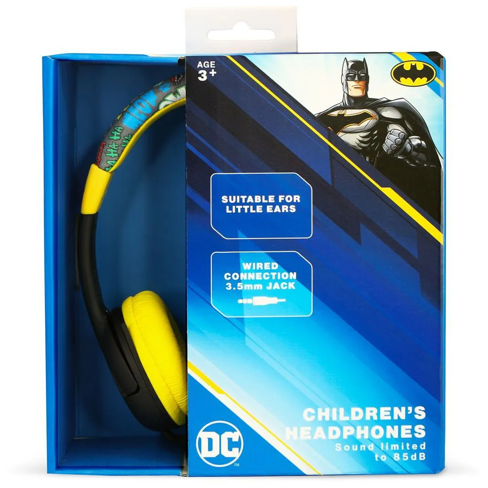 Otl Technologies Batman Dc Comics-hodetelefoner, Black / yellow, One Size Otl Technologies Batman Dc Comics-hodetelefoner, Black / yellow, One Size