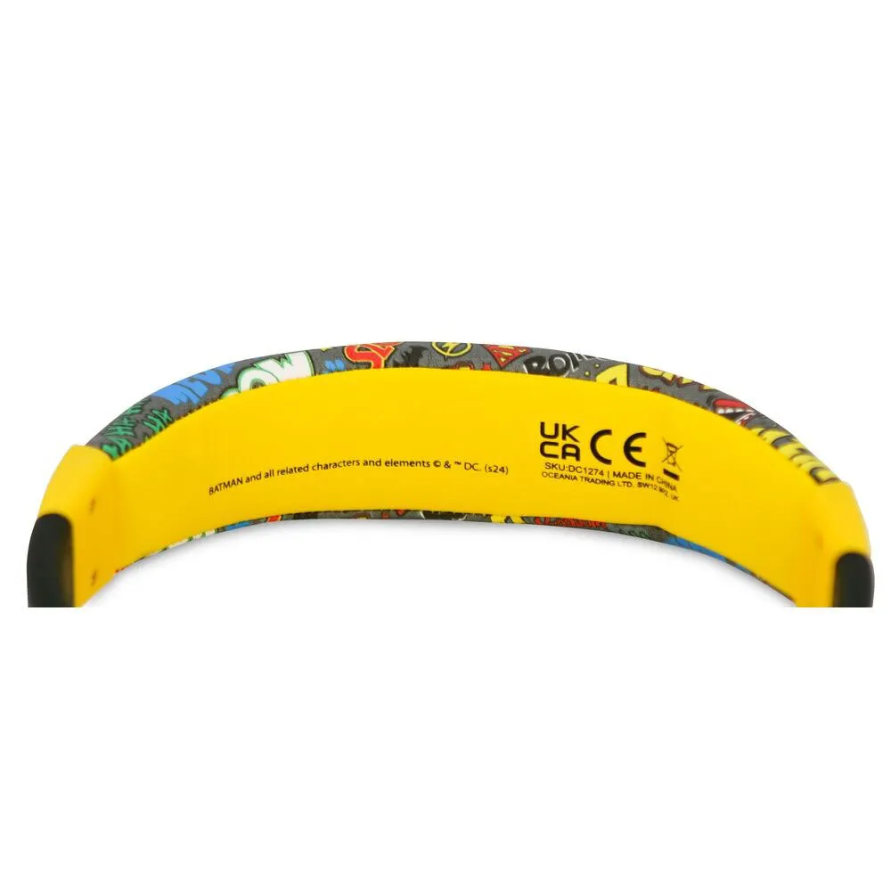 Otl Technologies Batman Dc Comics-hodetelefoner, Black / yellow, One Size Otl Technologies Batman Dc Comics-hodetelefoner, Black / yellow, One Size