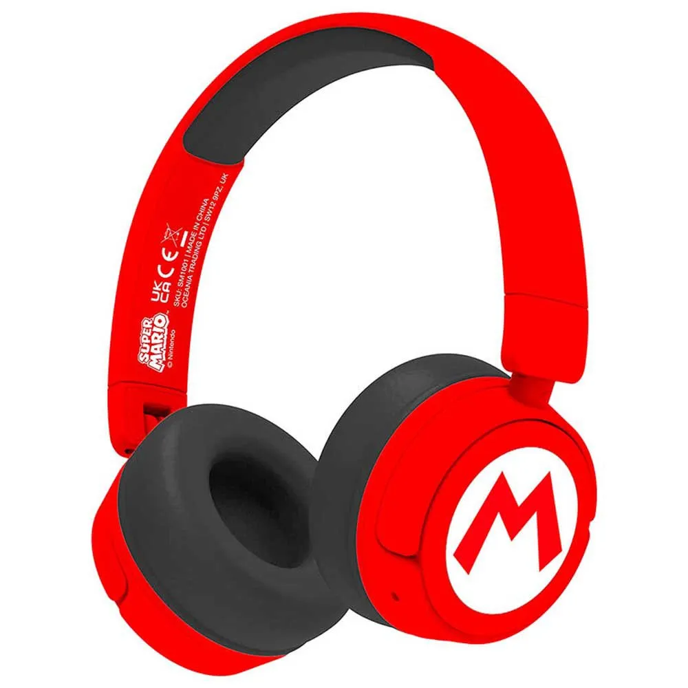 Otl Technologies Logo Super Mario Bros Trådløse Hodetelefoner, Red / white, One Size Otl Technologies Logo Super Mario Bros Trådløse Hodetelefoner, Red / white, One Size