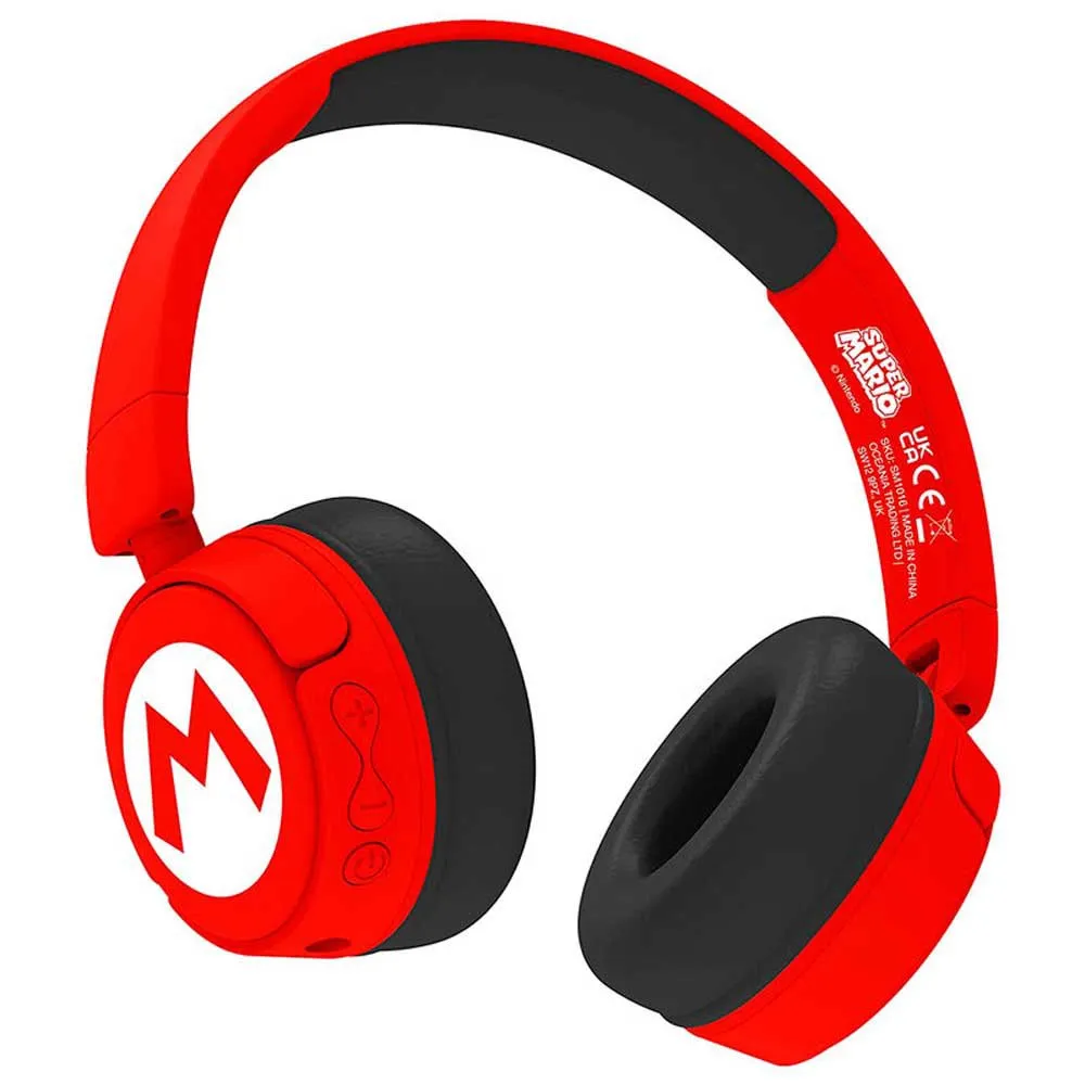 Otl Technologies Logo Super Mario Bros Trådløse Hodetelefoner, Red / white, One Size Otl Technologies Logo Super Mario Bros Trådløse Hodetelefoner, Red / white, One Size