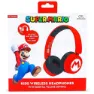 Otl Technologies Logo Super Mario Bros Trådløse Hodetelefoner, Red / white, One Size