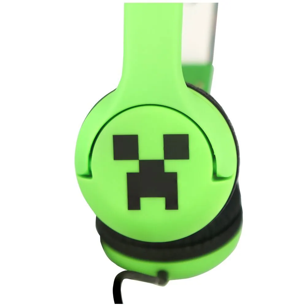 Otl Technologies Minecraft Kryper Hodetelefoner, Green, One Size Otl Technologies Minecraft Kryper Hodetelefoner, Green, One Size