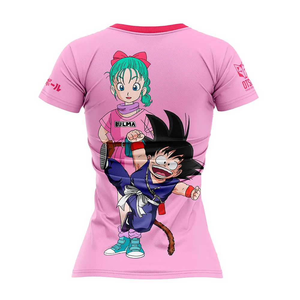 Otso Dragon Ball Bulma Kortarmet T-skjorte female Otso Dragon Ball Bulma Kortarmet T-skjorte female