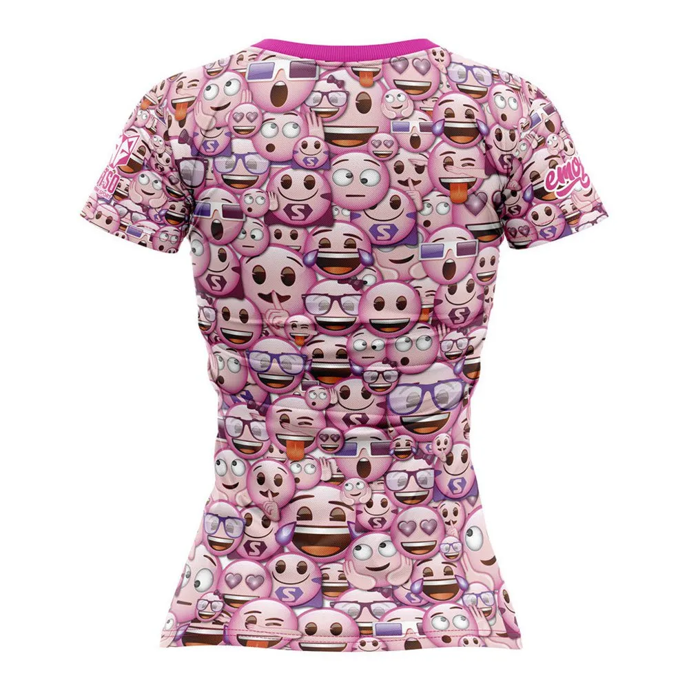 Otso Emoji Classic Pink Kortarmet T-skjorte female Otso Emoji Classic Pink Kortarmet T-skjorte female