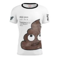 Otso Emoji Déjà Poo Kortarmet T-skjorte male Otso Emoji Déjà Poo Kortarmet T-skjorte male