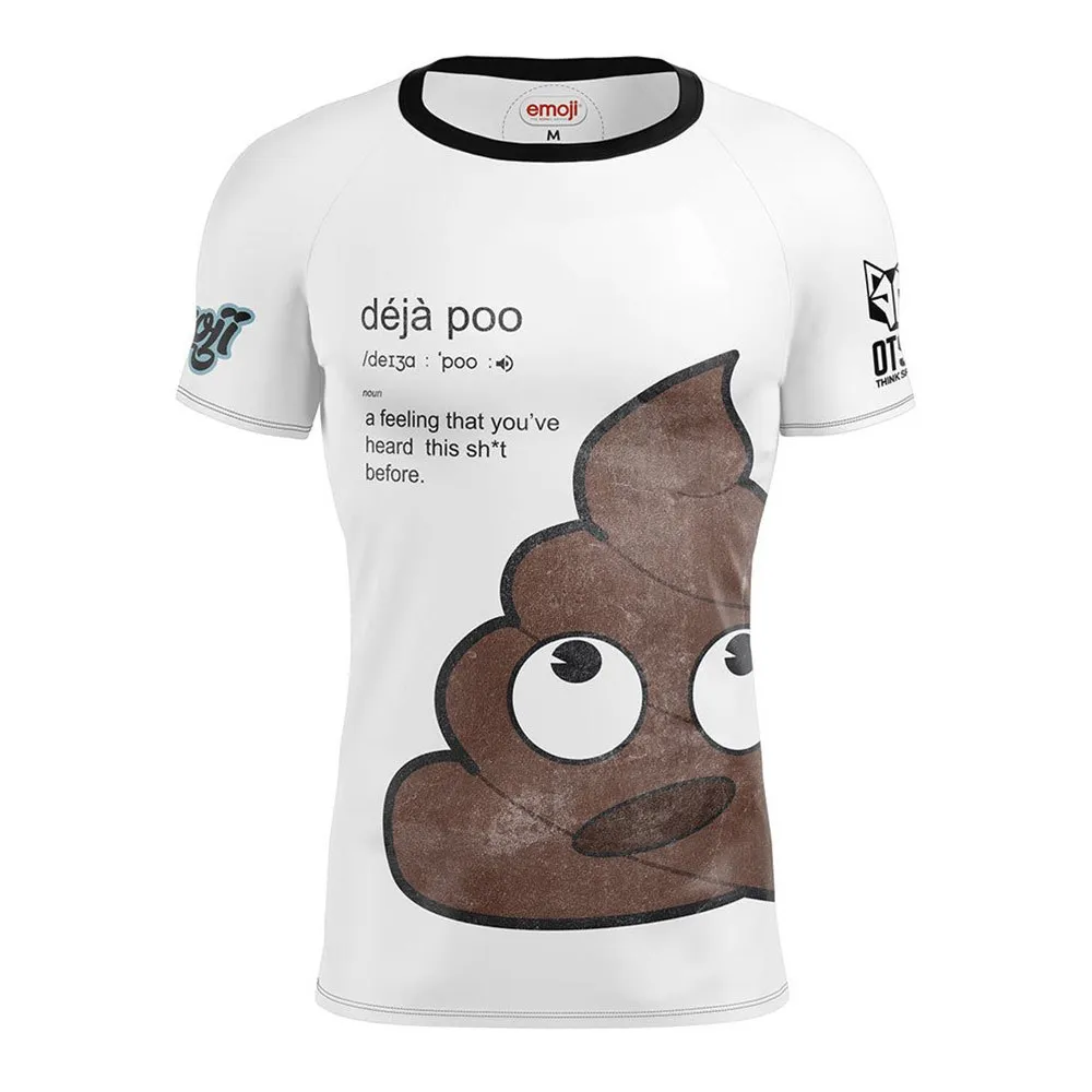Otso Emoji Déjà Poo Kortarmet T-skjorte male