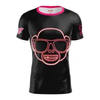 Otso Emoji Monkey Neon Kortarmet T-skjorte female