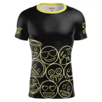 Otso Emoji Neon Faces Kortarmet T-skjorte Mann