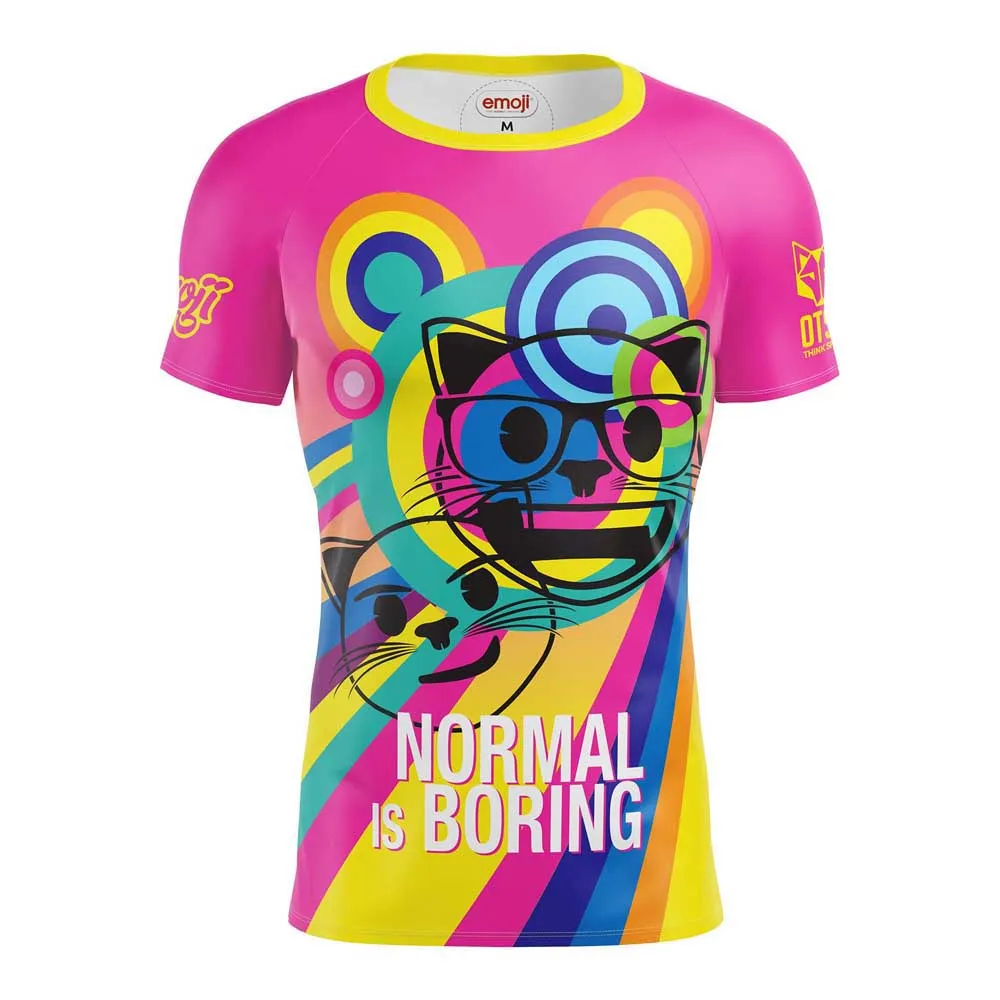 Otso Emoji Normal Is Boring Kortarmet T-skjorte Mann