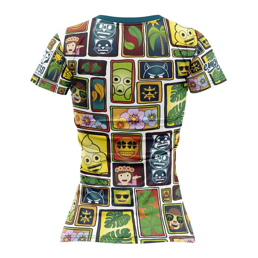 Otso Emoji Portrait Kortarmet T-skjorte female