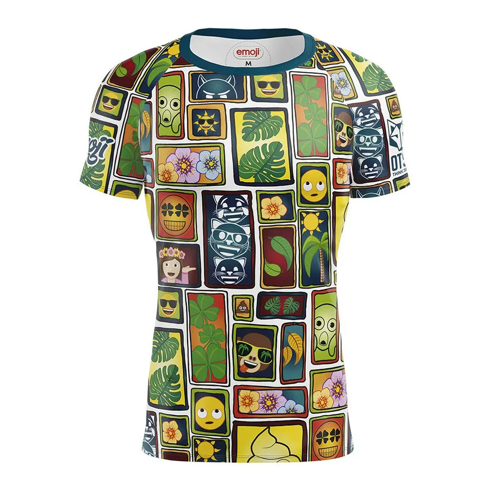 Otso Emoji Portrait Kortarmet T-skjorte male