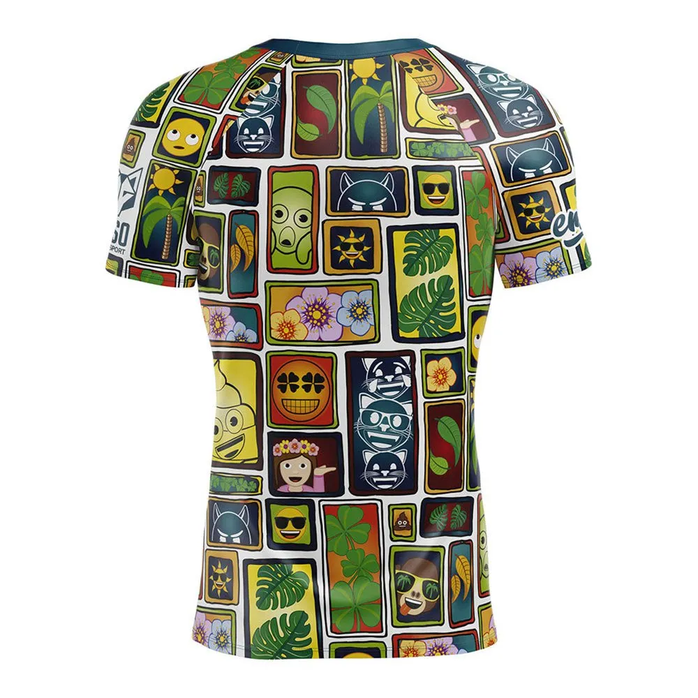 Otso Emoji Portrait Kortarmet T-skjorte male