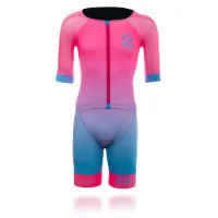 Otso Fluo Pink & Light Blue Kortermet Trisuit male Otso Fluo Pink & Light Blue Kortermet Trisuit male