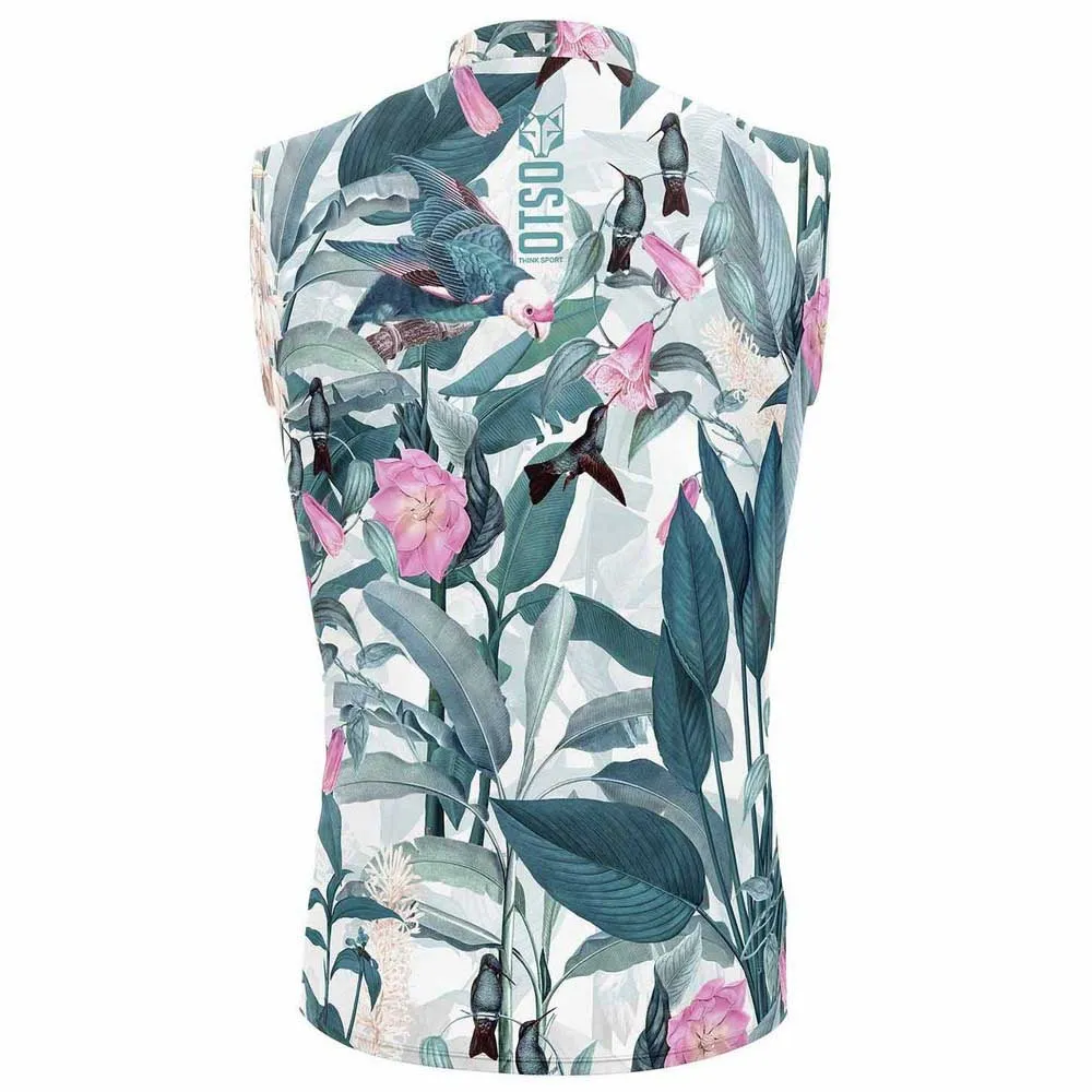Otso Garden Vest male, Green / pink