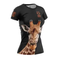 Otso Giraffe Kortarmet T-skjorte female Otso Giraffe Kortarmet T-skjorte female