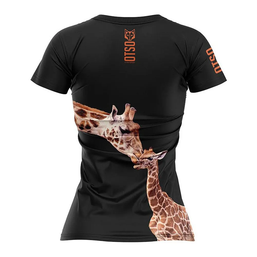 Otso Giraffe Kortarmet T-skjorte female