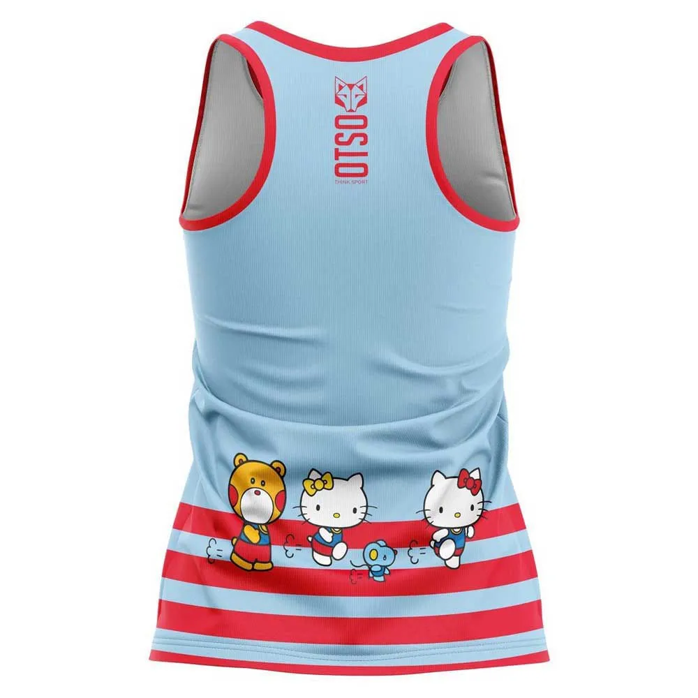 Otso Hello Kitty Stripes Ermeløs T-skjorte female Otso Hello Kitty Stripes Ermeløs T-skjorte female