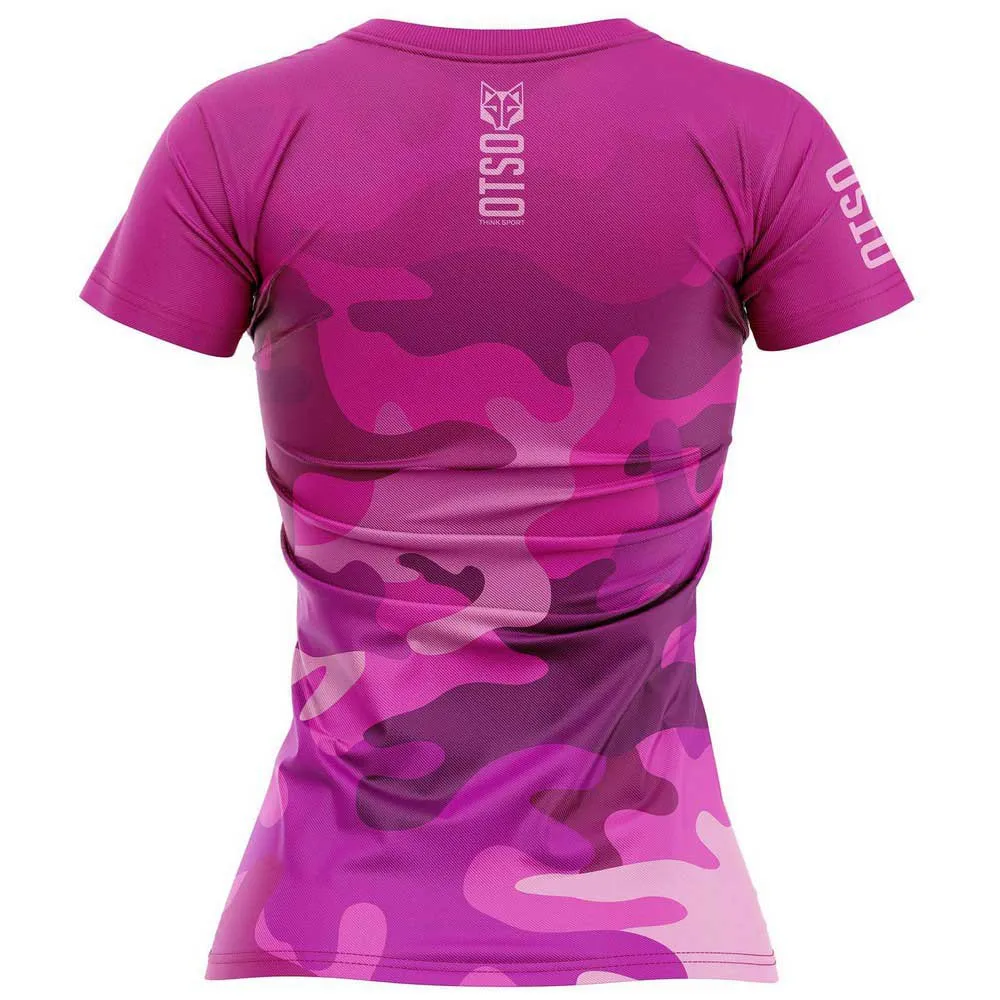 Otso M/corta Camo Pink Kortarmet T-skjorte female