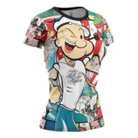 Otso Popeye Art Show Kortarmet T-skjorte female