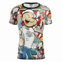 Otso Popeye Art Show Kortarmet T-skjorte male