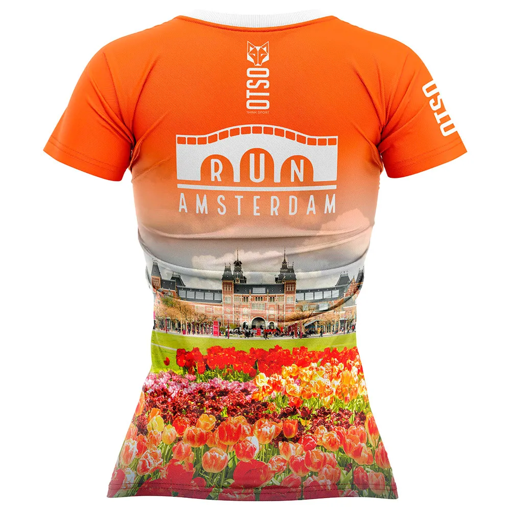 Otso Run Ámsterdam 2024 Kortarmet T-skjorte female