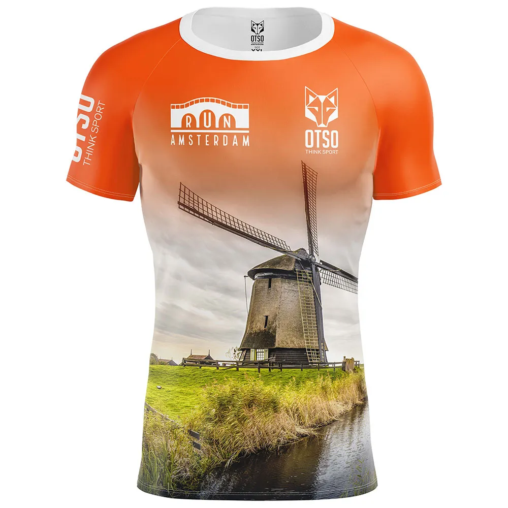 Otso Run Ámsterdam 2024 Kortarmet T-skjorte male