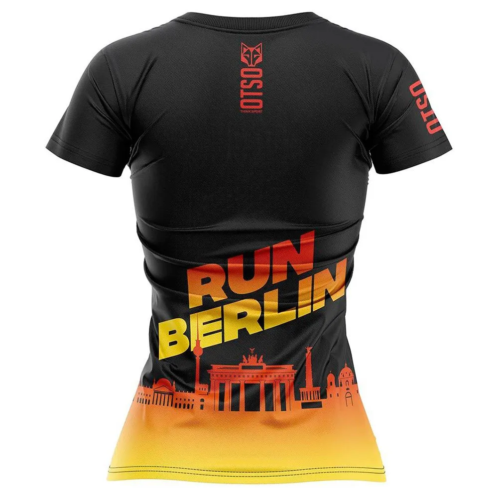 Otso Run Berlin Kortarmet T-skjorte female, Black Otso Run Berlin Kortarmet T-skjorte female, Black